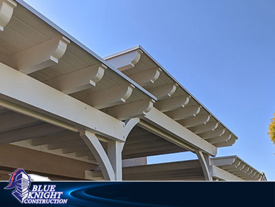 Wood Patio Covers & Pergolas Huntington Beach solid roof 216