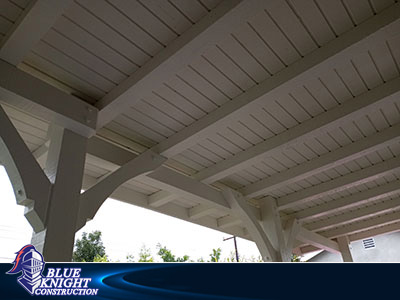 Wood Patio Covers & Pergolas Huntington Beach solid roof 216